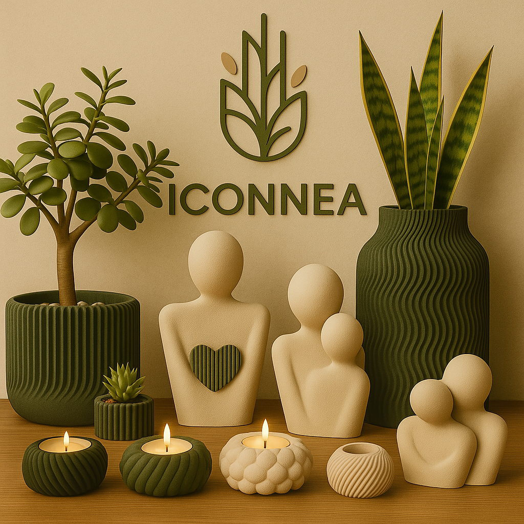 6 inspirierende Wege, dein Zuhause mit nachhaltigen 3D-gedruckten Boho-Vasen von Iconnea zu gestalten