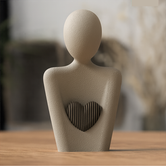 CORISSA – 3D-gedruckte Dekofigur mit Herz „Herz der Dankbarkeit“